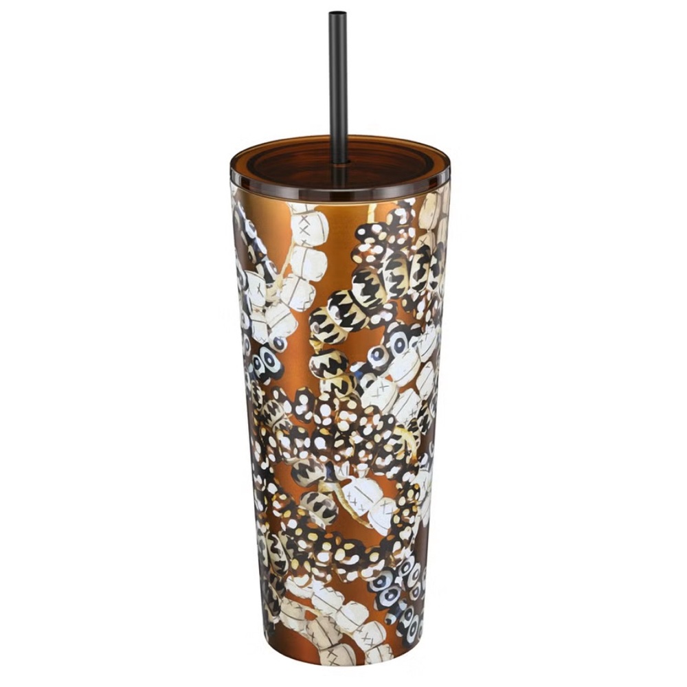 Starbucks x Shadé Akanbi Batik Beads Stainless Steel Cold Cup with Straw